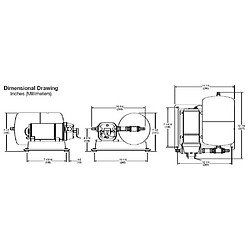 Groupe pompe surpresseur Flojet avec réservoir 12 Volts 17 à 22,7 L/min 2,8 bars