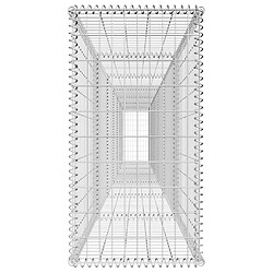 Avis vidaXL Mur en gabion avec couvercle Acier galvanisé 600x50x100 cm