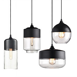 Stoex Suspension Design Style Retro Vintage Contemporain Transparent , Lustre Abat-jou