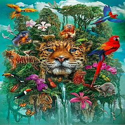 Schmidt Spiele- Roi de la Jungle, Puzzle de 1000 pièces, 58960, Coloré