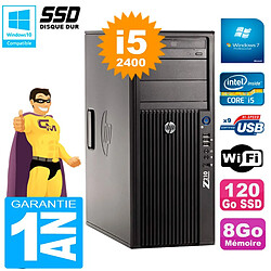 PC HP WorkStation Z210 Tour Core i5-2400 RAM 8Go SSD 120Go Graveur DVD Wifi W7 - Occasion