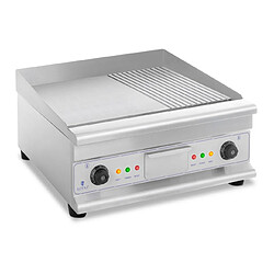 Helloshop26 Plancha grill électrique nervurée double 60 cm 6 400 watts 14_0002861