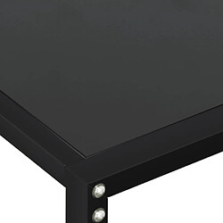 Acheter vidaXL Table console Noir 160x35x75,5 cm Verre trempé