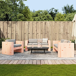 vidaXL Salon de jardin 2 pcs bois massif douglas 