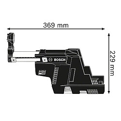 Collecteur de poussière 18V GDE 18V 16 Professional (sans batterie ni chargeur) BOSCH 1600A0051M