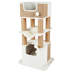 TRIXIE Griffoir pour chats Lucano XXL Blanc et taupe