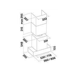 Avis Falmec Groupe filtrant Gruppo Incasso NRS, 70 cm, 800 m3/h