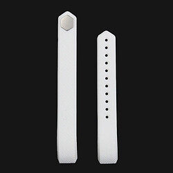 Wewoo Bracelet blanc pour Watchband Alta Watch en silicone à texture oblique, petite taille, longueur: environ 18.5cm