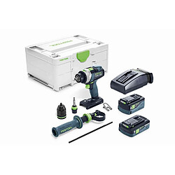 Perceusevisseuse à percussion Festool TPC 184 524 IPlus Quadrive 18 V batteries SYSTAINER3