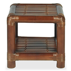 Avis Maison Chic Table de chevet,Table de nuit,Table d'appoint pour salon 40 x 40 x 40 cm Bambou Marron foncé -MN76961