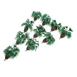 10x plastique palm tree modèle train chemin de fer miniature scène prop 6cm