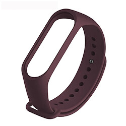 Wewoo Bracelet pour montre connectée Bracelets de remplacement en TPU souple Pure Color Xiaomi Mi Band 4hôte non inclus rouge vineux 