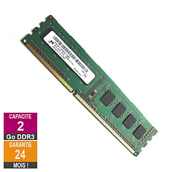 Barrette Mémoire 2Go RAM DDR3 Micron MT8KTF25664AZ-1G4M1 DIMM PC3-10600U · Reconditionné PC3-10600 - 1333MHz