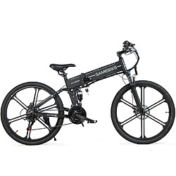 Vélo électrique SAMEBIKE LO26-II-IT - moteur 500W batterie 48V10AH autonomie 40KM freins à disque mécaniques - Noir