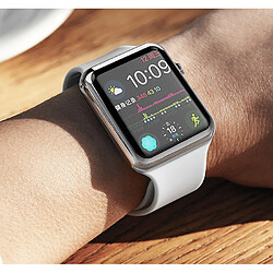 Shot Coque Silicone 38mm pour IWATCH Serie 3 APPLE Bumper Protection Tactile (ARGENT)