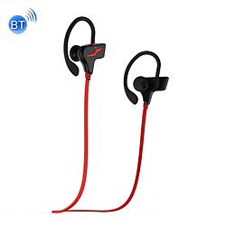 Wewoo Ecouteur Bluetooth pour iPhone sans fil stéréo Sport Crochet d'oreille écouteurs avec contrôle du volume Mic Soutien Handfree Appel Samsung HTC Sony et Smartphones Rouge 