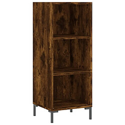 Maison Chic Buffet,Meuble de Rangement,commode pour salon,Cuisine chêne fumé 34,5x32,5x90 cm bois d'ingénierie -MN93646