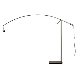 Lumière Lampadaire Arc Nickel Satiné