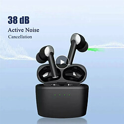 J8 Anc Tws Bluetooth-Compatible 5.2 Écouteurs Sans Fil Active Noise Cancelling Faible Latence 4-Mic Enc Casque Blanc pas cher