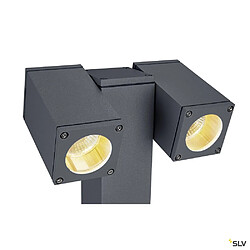 Borne extérieure SLV THEO PATHLIGHT, double, anthracite, GU10, 2x 7W max, IP44 - SLV pas cher