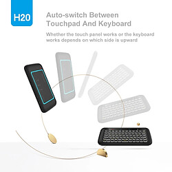 Acheter Wewoo H20 2,4 GHz Mini Smart Touch Multi-Touch Clavier Sans Fil