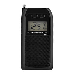 Universal Mini-poche radio stéréo récepteur radio portable lecteur de musique MP3 numérique radio FM SW AM MW avec casque support carte TF 