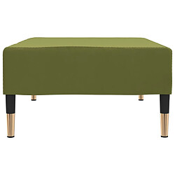 Avis vidaXL Repose-pied Vert clair 78x56x32 cm Velours