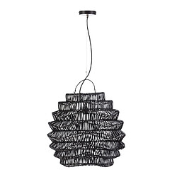 Suspension Thai Natura Noir Rotin 55 x 60 x 55 cm