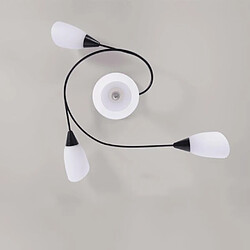 Universal Lampe de salle à manger américaine 220V fer forgé LED chambre à coucher lustre simple salon plafonnier style européen 4 têtes recherche lampe diamètre pas d'ampoule