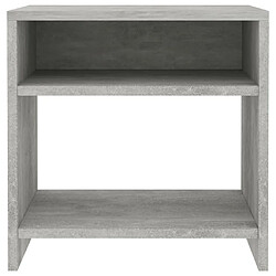 Avis vidaXL Tables de chevet 2 pcs Gris béton 40x30x40 cm Bois d'ingénierie