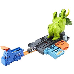 Mattel HOT WHEELS CITY - Attaque du Triceratops - Propulseur Petites Voitures Triceratops - 1 voiture Incluse pas cher