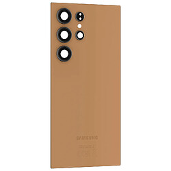 Avis Samsung Vitre arrière Original pour Samsung Galaxy S24 Ultra Rose Champagne