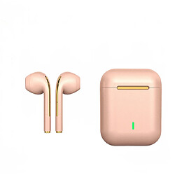 Universal Casque Bluetooth rose J18 dans les oreilles Bud casque sans fil avec microphone casque de jeu imperméable téléphone portable bouchon d'oreille