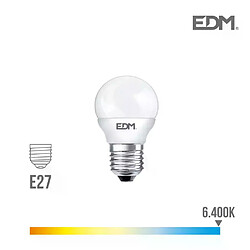 Edm Ampoule LED E27 5W équivalent à 35W - Blanc du Jour 6400K