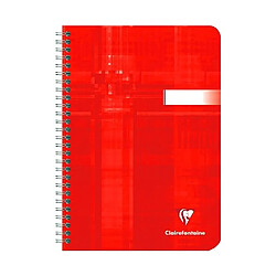 Cahier spirales Clairefontaine Metric A5 14,8 x 21 cm petits carreaux 180 pages - Lot de 5