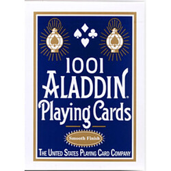 Universal Aladdin Poker Rouge/Bleu/Noir Deck Nouvelle version Magic Poker Magic Card Magic Tricks Accessoires(Bleu) 