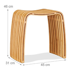 Helloshop26 Tabouret repose-pieds lamelle bois de bambou 13_0002816 