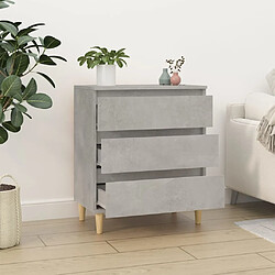 Avis Maison Chic Buffet,Meuble de Rangement,commode pour salon,Cuisine Gris béton 60x35x70 cm Bois d'ingénierie -MN59403