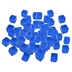 100pcs 10mm coloré dés jeux de société cube pour parti bleu jouets kt pas cher