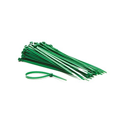 Perel Jeu de serre-c,bles en nylon - 4.6 x 200 mm - vert (100 pcs) 