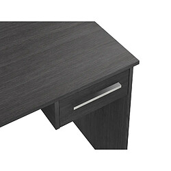 Acheter Pegane Bureau en panneau de particules mélaminés coloris gris - Longueur 50 x Profondeur 90 x Hauteur 73 cm