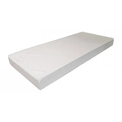 Alter Matelas orthopédique pour lit simple en mousse polyuréthane et revêtement coton, coloris blanc, 190 x 16 x 80 cm.