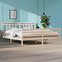 vidaXL Cadre de lit sans matelas 200x200 cm bois massif