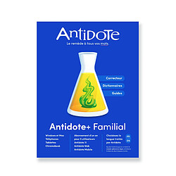 Druide Antidote+ Familial - Abonnement 1 an - 5 utilisateurs - A télécharger