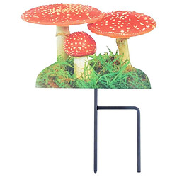 Avis Esschert Design Pique de jardin motif Amanite tue-mouches Lot de 3.