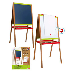 Jeujura Grand tableau créatif en bois Grand tableau créatif en bois avec fonction dessin