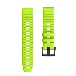 Wewoo Bracelet pour montre connectée Garmin Fenix 6 22mm Smartwatch à en silicone à libération rapide Couleur Lime 