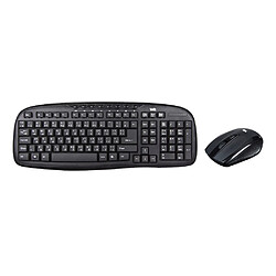 WE Bundle Clavier Souris sans Fil, Ensemble Clavier Compact QWERTY, Souris Silencieuse Ultra Mince, 8 Raccourcis multimédias pour PC, Ordinateur Bureau/Portable - ARABE