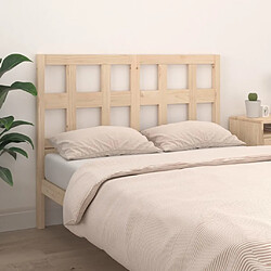 Avis Maison Chic Tête de lit scandinave pour lit adulte,Meuble de chambre 140,5x4x100 cm Bois massif de pin -MN18536