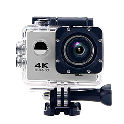 Yonis Caméra étanche 4k + SD 16Go Caméra Sport Étanche Résolution 4K Slow Motion 16Mp Grand Angle 170° Argent + SD 16Go YONIS